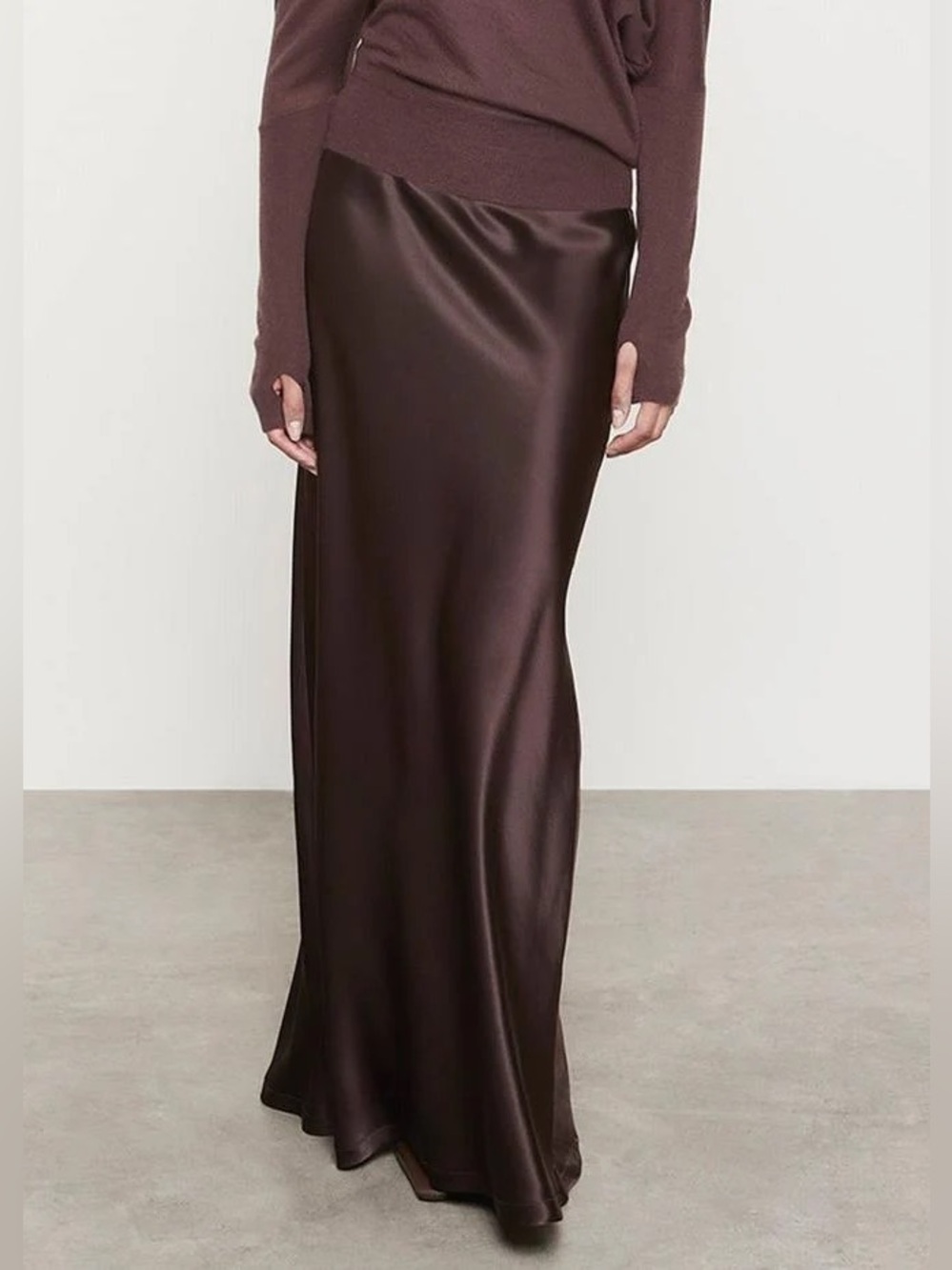 New Enza Costa Silk Full Length Skirt